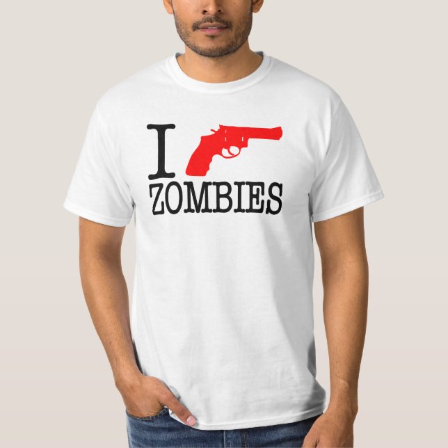 T-shirt Je lance des zombis (Devant)