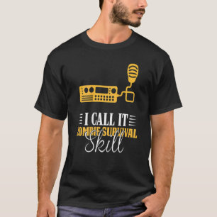 T-shirt Je L'Appelle Zombie Survival Compétence Rétro-impr