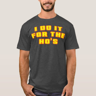T-shirt Je Le Fais Pour Le Hos Neon Yellow Text