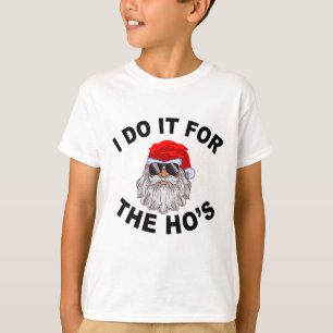 T-shirt Je le fais pour les Hos Funny Summer Santa Noël