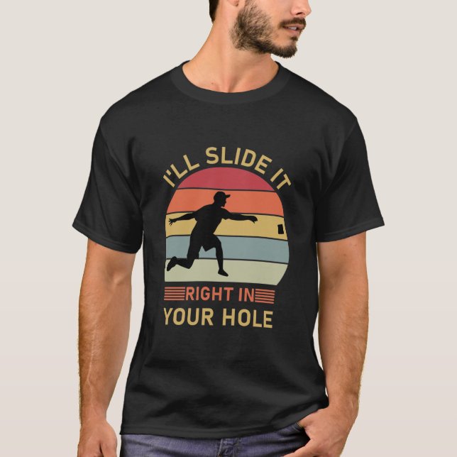T-shirt Je le glisserai dans votre trou - Cornhole (Devant)