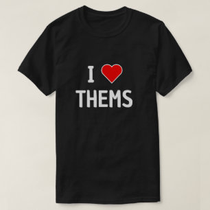 T-SHIRT JE LES AIME, PRONOMS ILS ELLES