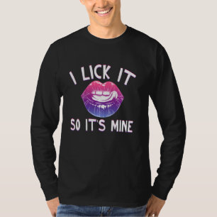 T-shirt Je Lick It Lesbian Pride Rainbow Lgbtq Adulte Humo