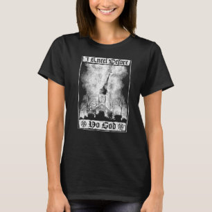 T-shirt Je m'agenouille devant aucun Dieu Brûler Eglise so
