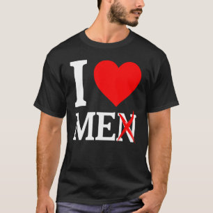 T-shirt Je M'Aime Hommes J'Aime Mon Coeur Rouge Moi Et