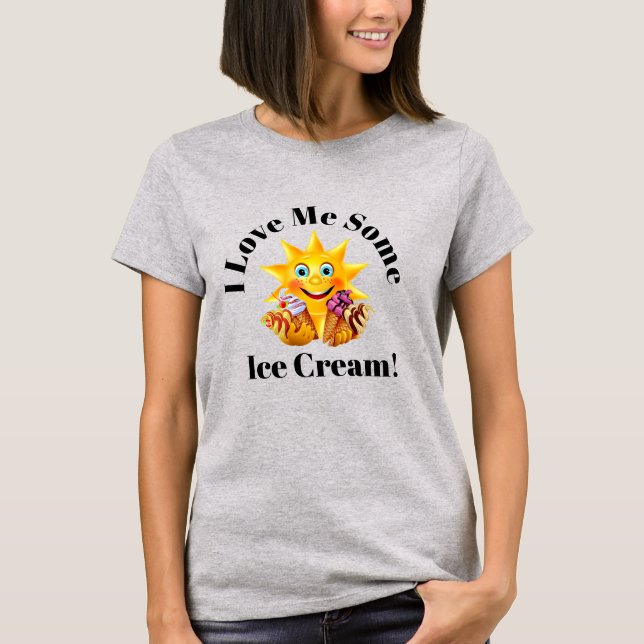 T-shirt Je M'Aime Un Peu De Glace ! (Devant)