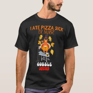 T-shirt JE MANGE DE LA PIZZA MALADE | L'infirmière de l'ur