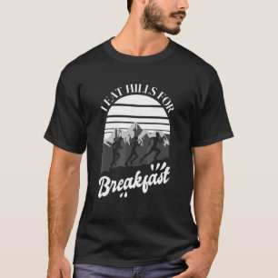 T-shirt Je Mange Des Collines Pour Le Petit-Déjeuner Trail