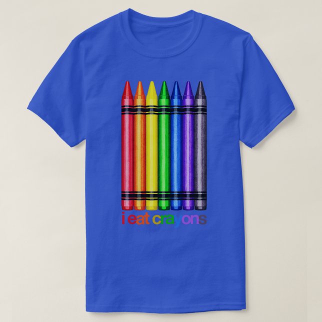 T-shirt Je Mange Des Crayons (Design devant)