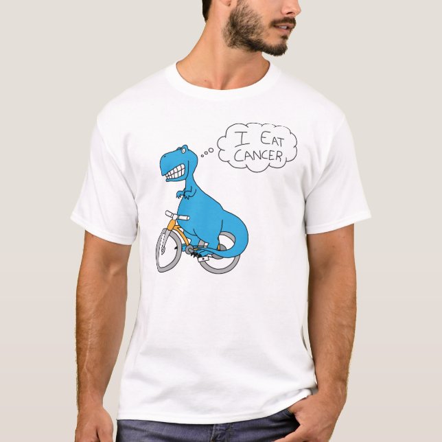 T-shirt Je mange le bleu de cancer (Devant)