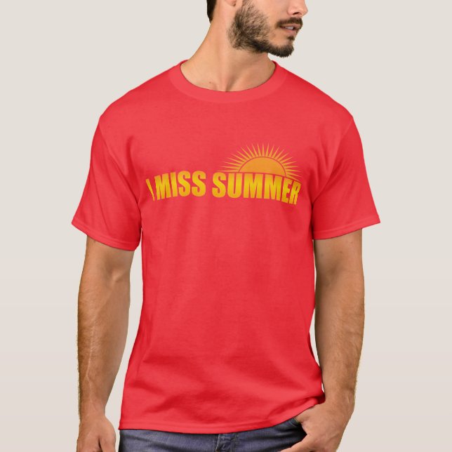 T-shirt je manque l'été (Devant)