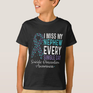 T-shirt Je Manque Mon Nephew Chaque Jour De Prévention Du 
