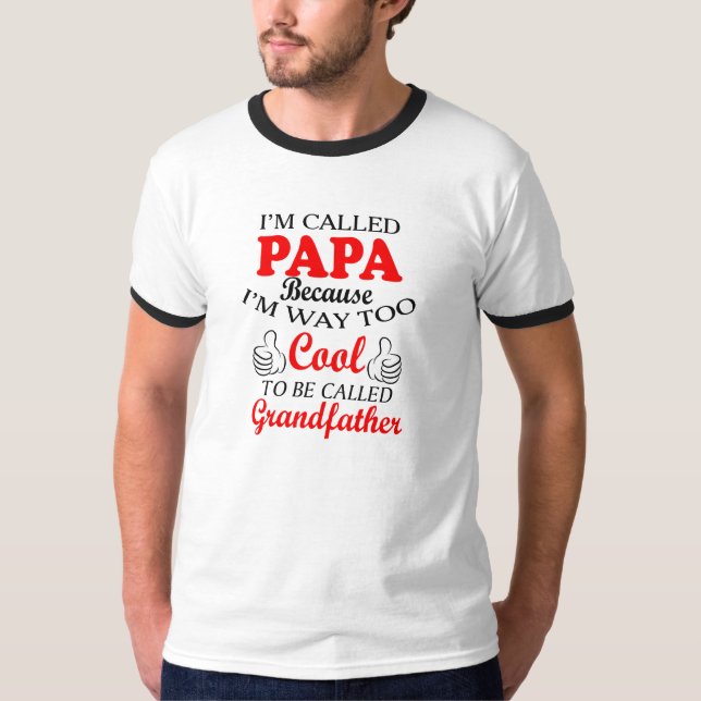 T-shirt Je m'appelle Papa Shirt (Devant)