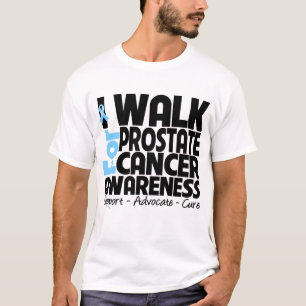 T-shirt Je marche pour la conscience de cancer de la