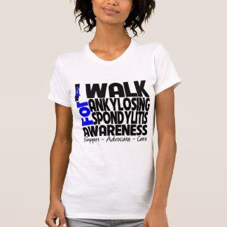 T-shirt Je marche pour la conscience de spondylarthrite