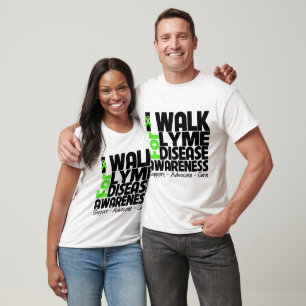 T-shirt Je Marche Pour La Sensibilisation À La Maladie De 