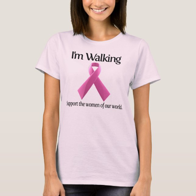T-shirt Je marche - soutenez la promenade (Devant)