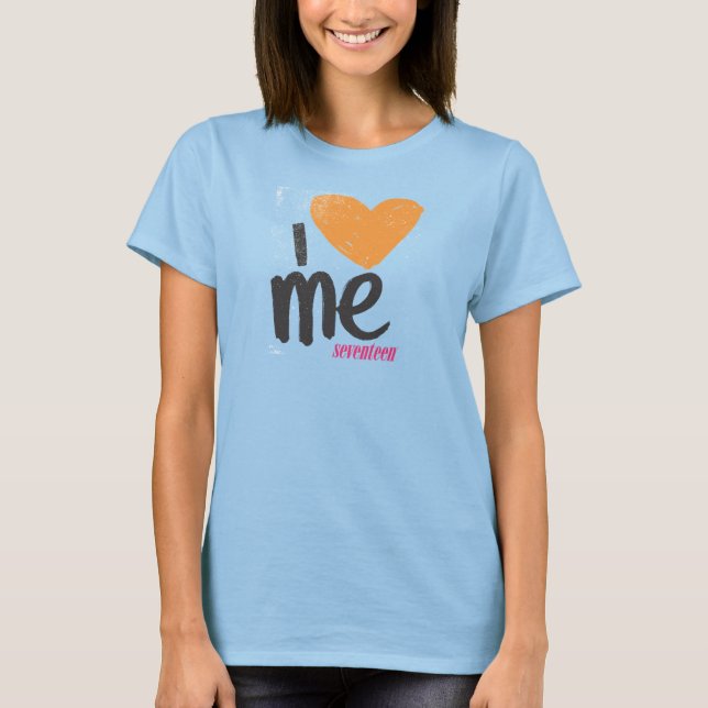T-shirt Je Me Coeur Orange (Devant)