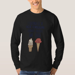 T-shirt Je Me Demande Si Glace Cream Pense À Moi Aussi