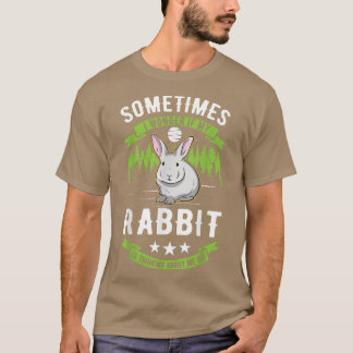 T-shirt Je me demande si mon lapin pense à moi aussi Rab
