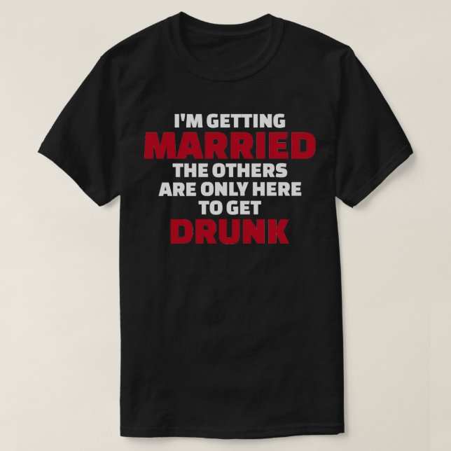 T-shirt Je me marie (Design devant)