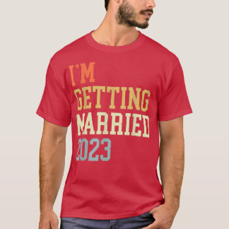 T-shirt Je Me Marie 2023 Pour Grooms Hommes Femmes Mariées