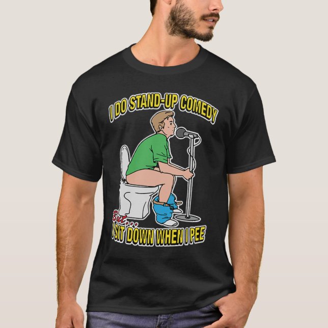 T-SHIRT JE ME RETIRE COMEDYB, MAIS JE M'ASSOIS ASSIS QUAND (Devant)