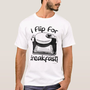 T-shirt Je Me Retourne Pour Le Petit Déjeuner Waffle Sloga