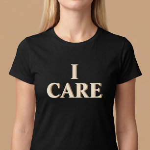 T-shirt Je me soucie Pensée positive