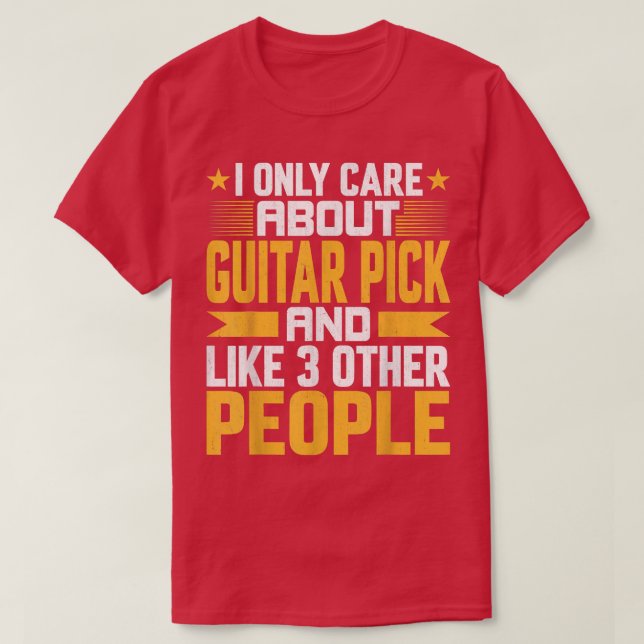 T-shirt Je me soucie seulement de l'Onglet de guitare et c (Design devant)