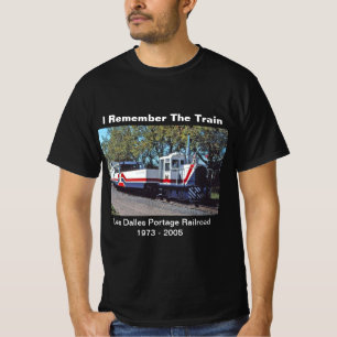 T-shirt Je Me Souviens Du Train - Les Dalles Portage Railr