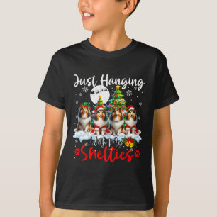 T-shirt Je me suis accroché à mes étagères Noël Trois Chie