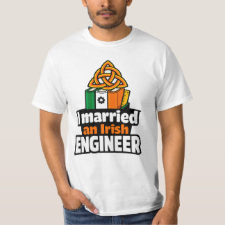 T-shirt Je me suis marié à un ingénieur irlandais Funny St