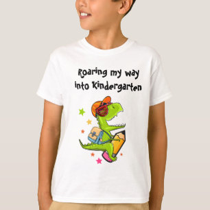 T-shirt Je me suis précipité dans le jardin d'enfants Dino