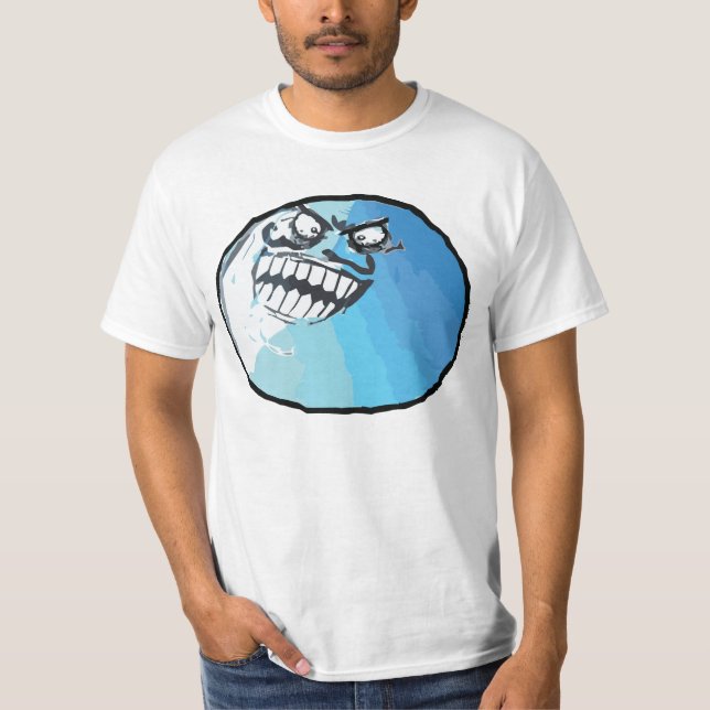 T-shirt Je me suis trouvé visage Meme de rage (Devant)