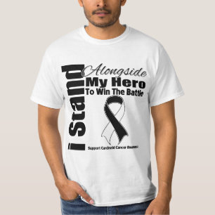 T-shirt Je me tiens à côté de mon Cancer carcinoïde de