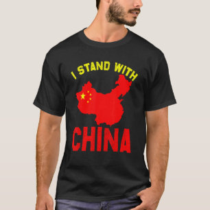 T-shirt Je Me tiens Avec La Carte De La Chine J'Aime Le Dr