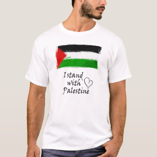 T-shirt Je me tiens avec la Palestine