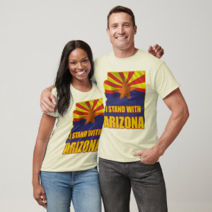 T-shirt Je me tiens avec l'Arizona
