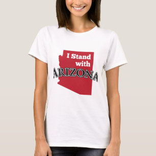 T-shirt Je me tiens avec l'Arizona