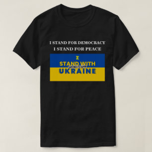 T-shirt JE ME TIENS AVEC L'UKRAINE POUR DIRE NON AU T-shir