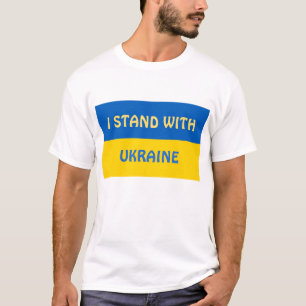 T-shirt Je me tiens avec l'Ukraine Support