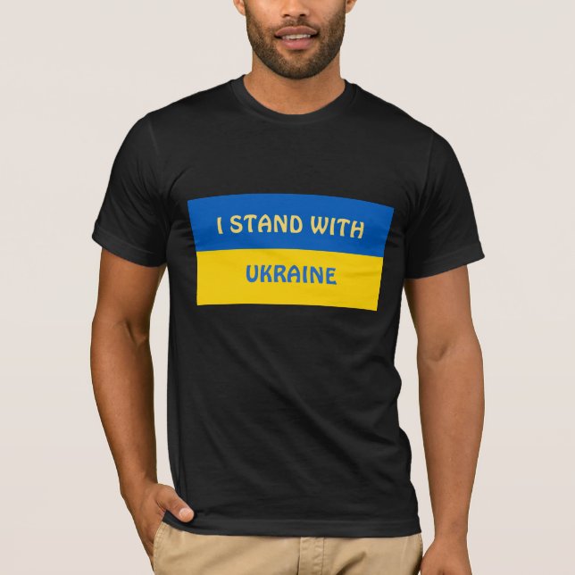 T-shirt Je me tiens avec l'Ukraine | Support (Devant)
