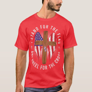 T-shirt Je Me Trouve Pour Le Drapeau Et Je M'Agenouille Po