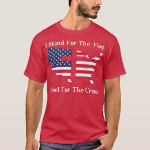 T-shirt Je Me Trouve Pour Le Drapeau Et Le Kneel Pour La C