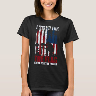 T-shirt Je Me Trouve Pour Le Drapeau Kneel Pour Le Fallen 