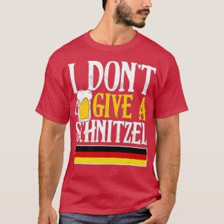 T-shirt Je M'en Fous D'une Schnitzel Bière Allemande Wurst