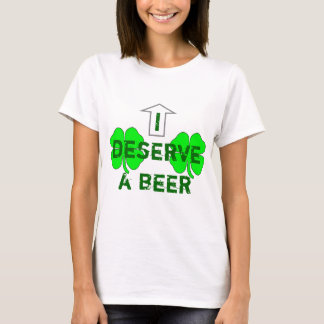 T-shirt Je mérite une bière