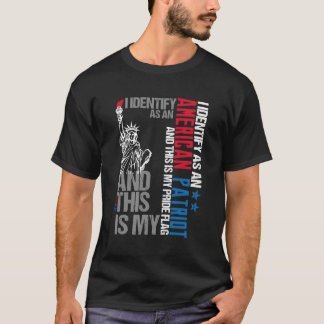 T-shirt Je M'Identifie Comme Patriote Américain Et Voici M
