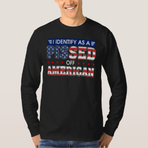 T-shirt Je M'Identifie Comme Un Américain En Difficulté